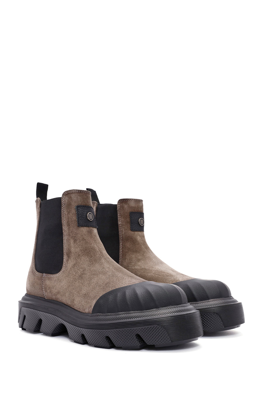 Men's Mink Thick Sole Suede Leather Chelsea Boots