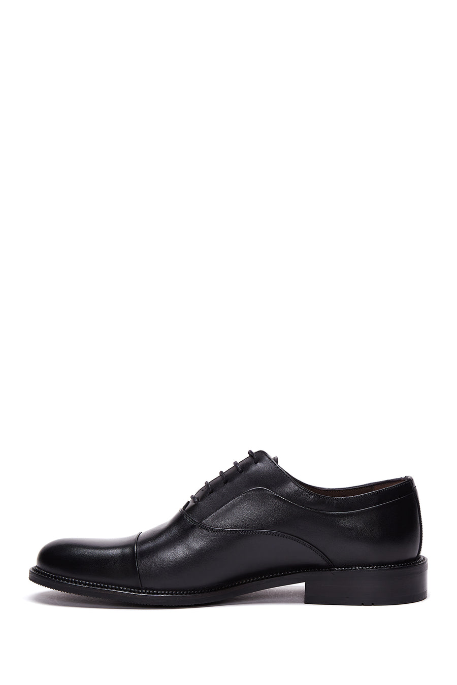 Men's Black Lace-Up Leather Classic Shoes