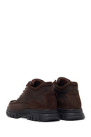 Male Brown Lace-Up Chunky-Soled Nubuck Leather Casual Boots | Derimod