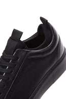 Male Black Lace-Up Leather Sneaker | Derimod