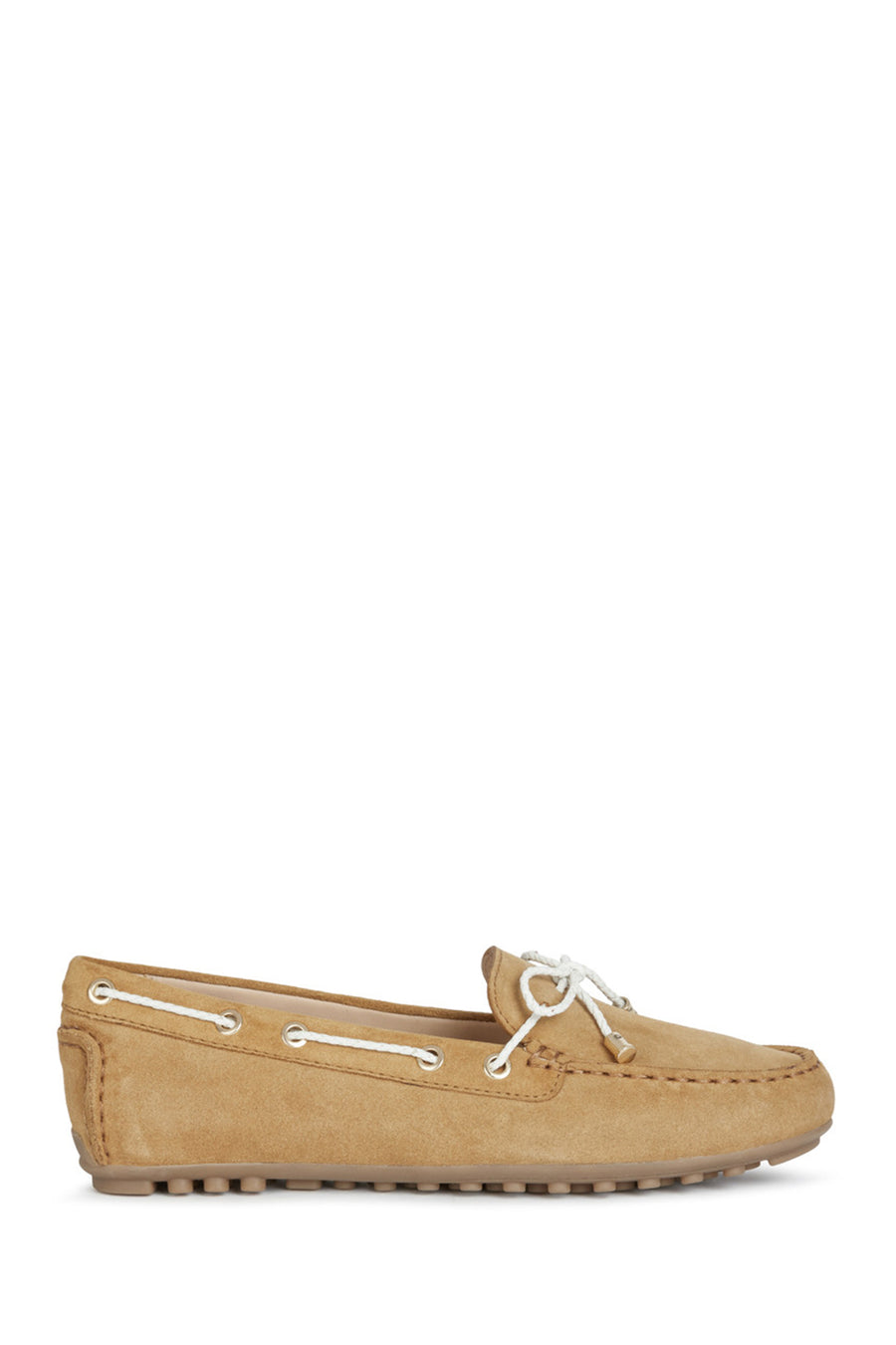 Geox Women's Brown Suede Leelyan Loafer D154RC022BCC5G1Z | Derimod