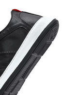 Men's Black Lace-up Leather Sneaker | Derimod