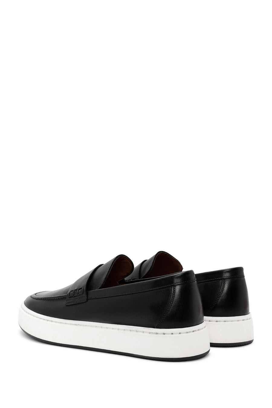 Erkek Siyah Deri Casual Loafer