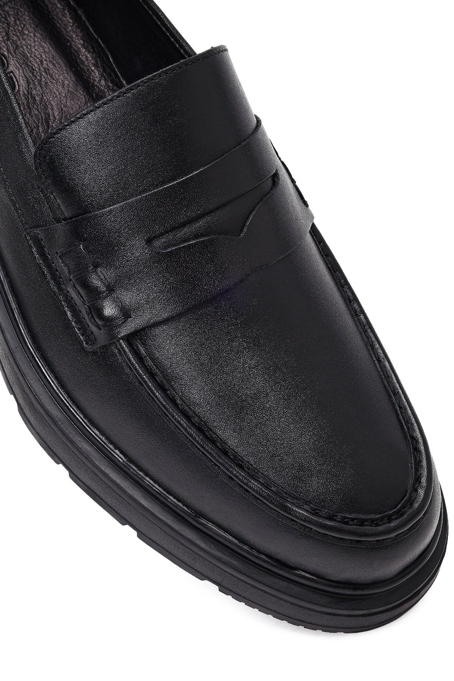 Men's Black Leather Loafer