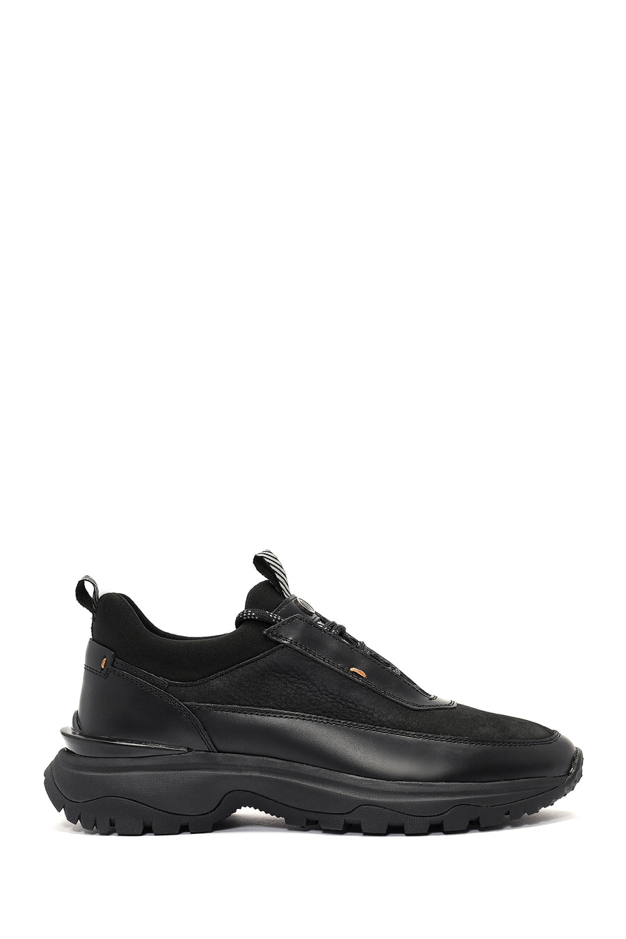 
Men's Black Lace-Up Nubuck Leather Sneaker
 24WFD6505V3 | Derimod