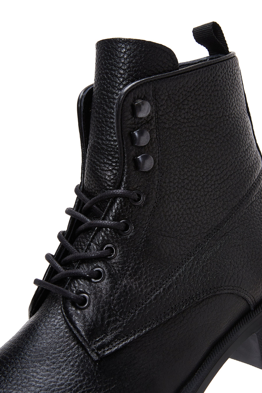 Men's Black Leather Zippered Boots