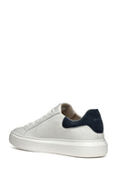 Geox Men's White Deiven Lace-up Leather Casual Sneaker | Derimod