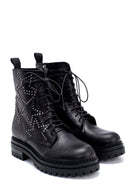 Women's Leather Star Detailed Boots | Derimod
