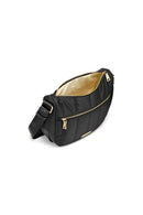 Geox Women's Black Traveggy Fabric Crossbody Bag | Derimod