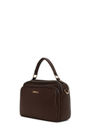 Woman Brown Long-Strap Crossbody Bag | Derimod