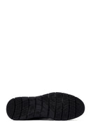 Men's Black Lace-Up Leather Casual Sneakers | Derimod