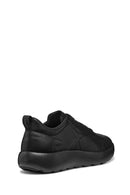 Geox Men's Black U Xtors B - Print.Lea + Smo.Lea Lace-Up Leather Sneakers | Derimod