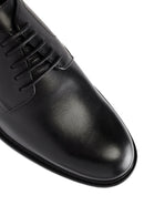 Geox Men's Black Walk Pleasure Lace-up Leather Classic Shoes | Derimod