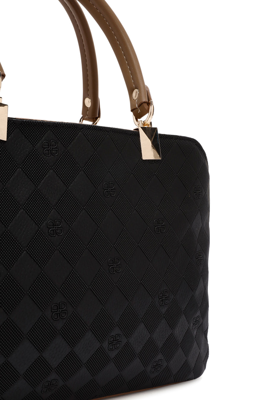 Women's Black Long Strap Printed Shoulder Bag