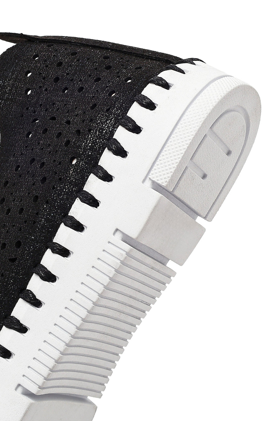 Woman Black Fabric Comfort Shoes