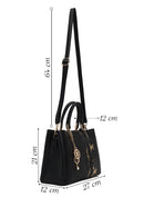 Woman Black Printed Long-Strap Shoulder Bag | Derimod