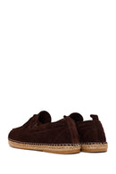Male Brown Suede Espadrilles | Derimod