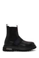 Harley Davidson Male Black Polperro Leather Chelsea Boots | Derimod
