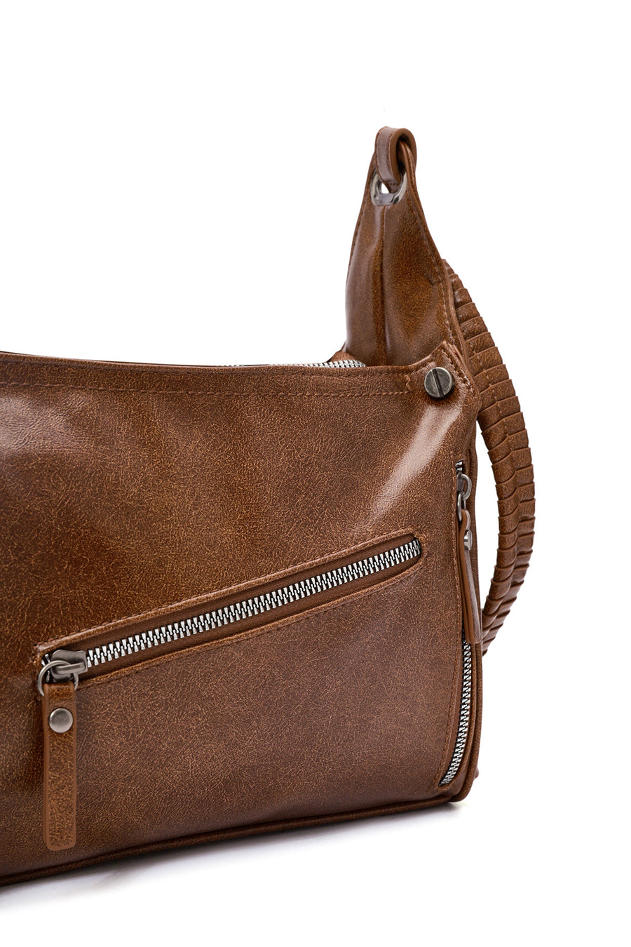 Women's Tan Long Strap Crossbody Bag