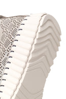 Kadın Gri Bağcıklı Kalın Tabanlı Desenli Sneaker | Derimod