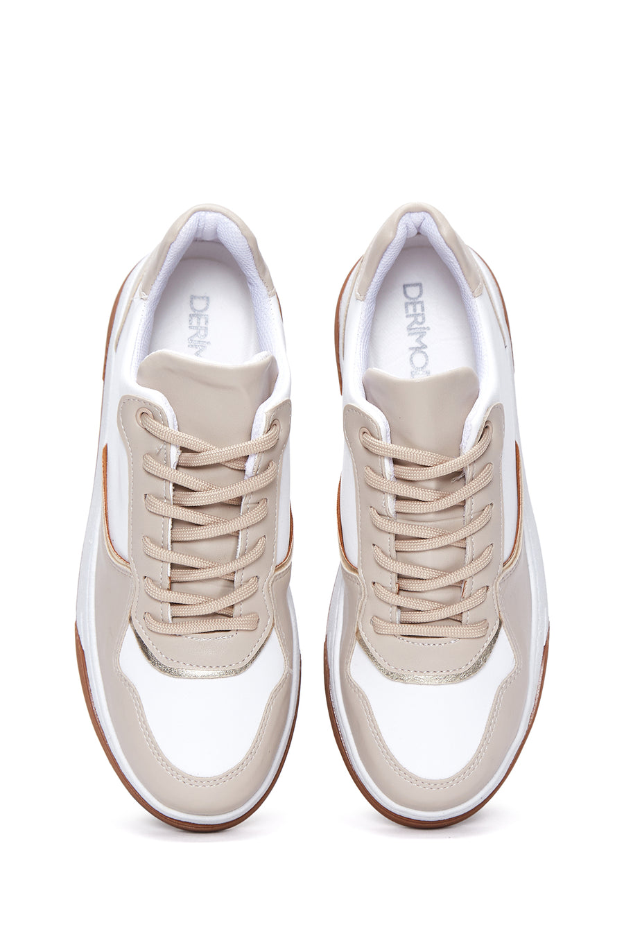 Women's Beige Thick Soled Sneaker