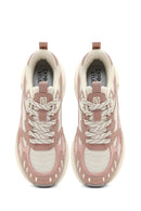 Derimod Studio Women's Beige Lace-Up Thick-Soled Sneaker | Derimod