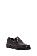 Men's Burgundy Leather Classic Loafer | Derimod