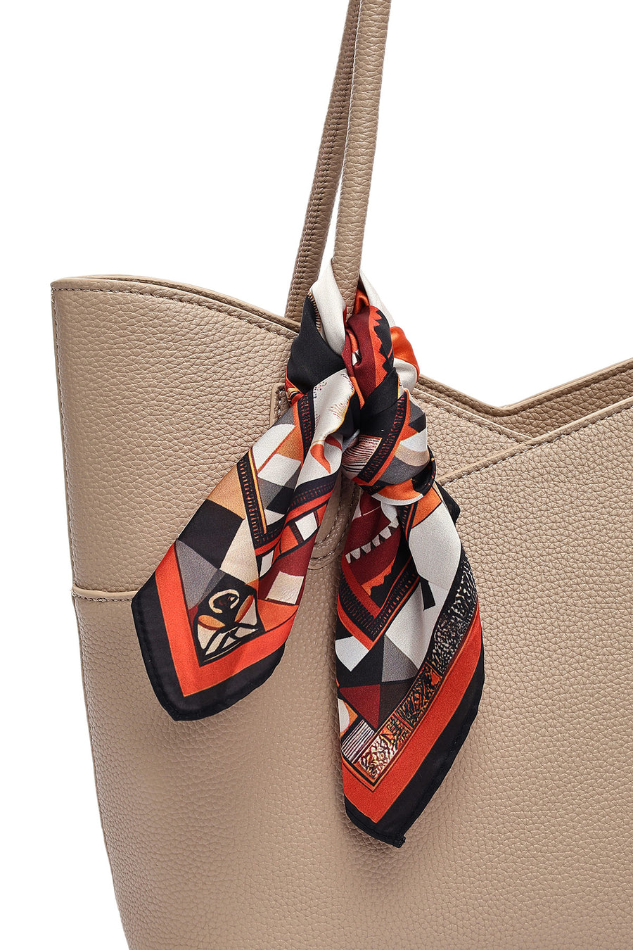 Women's Beige Accessory Detailed Shoulder Bag