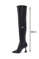 Women's Leather Goblet Heeled Boots | Derimod