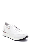Women's Leather High Sole Sneaker | Derimod