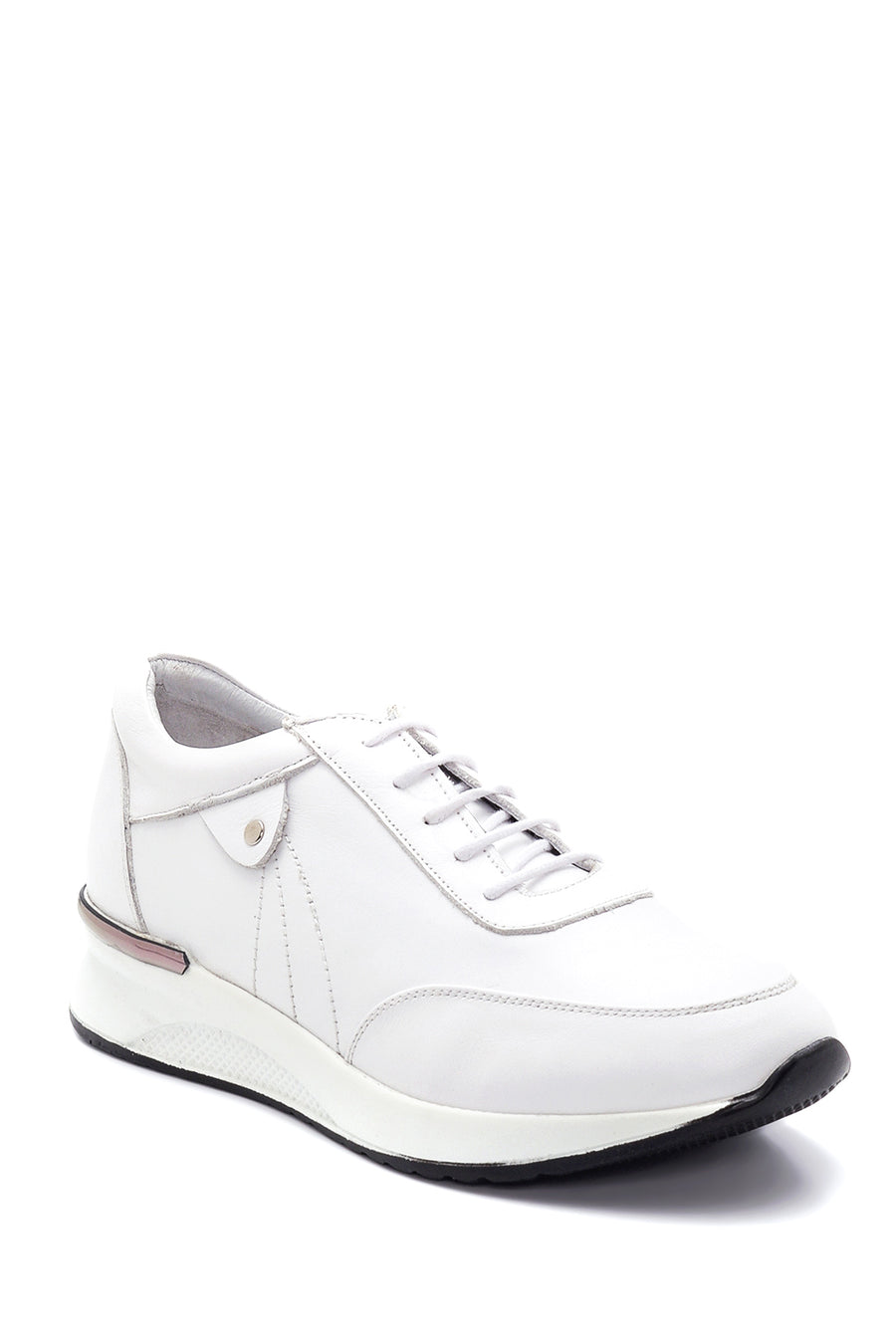 Women's Leather High Sole Sneaker