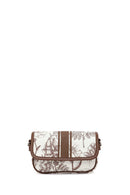 Woman Brown Printed Mini Crossbody Bag | Derimod