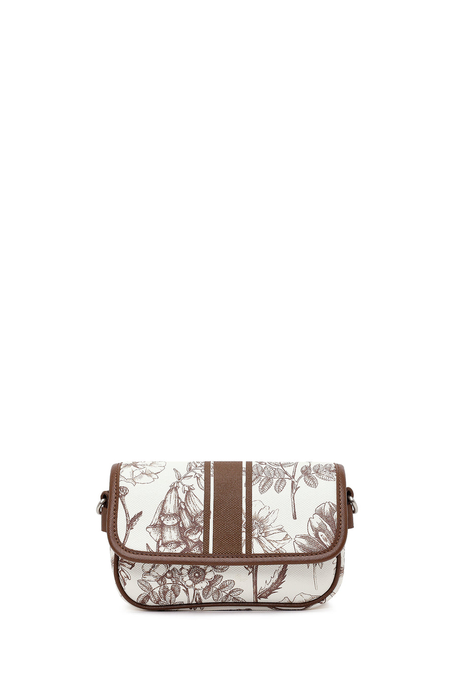 Woman Brown Printed Mini Crossbody Bag