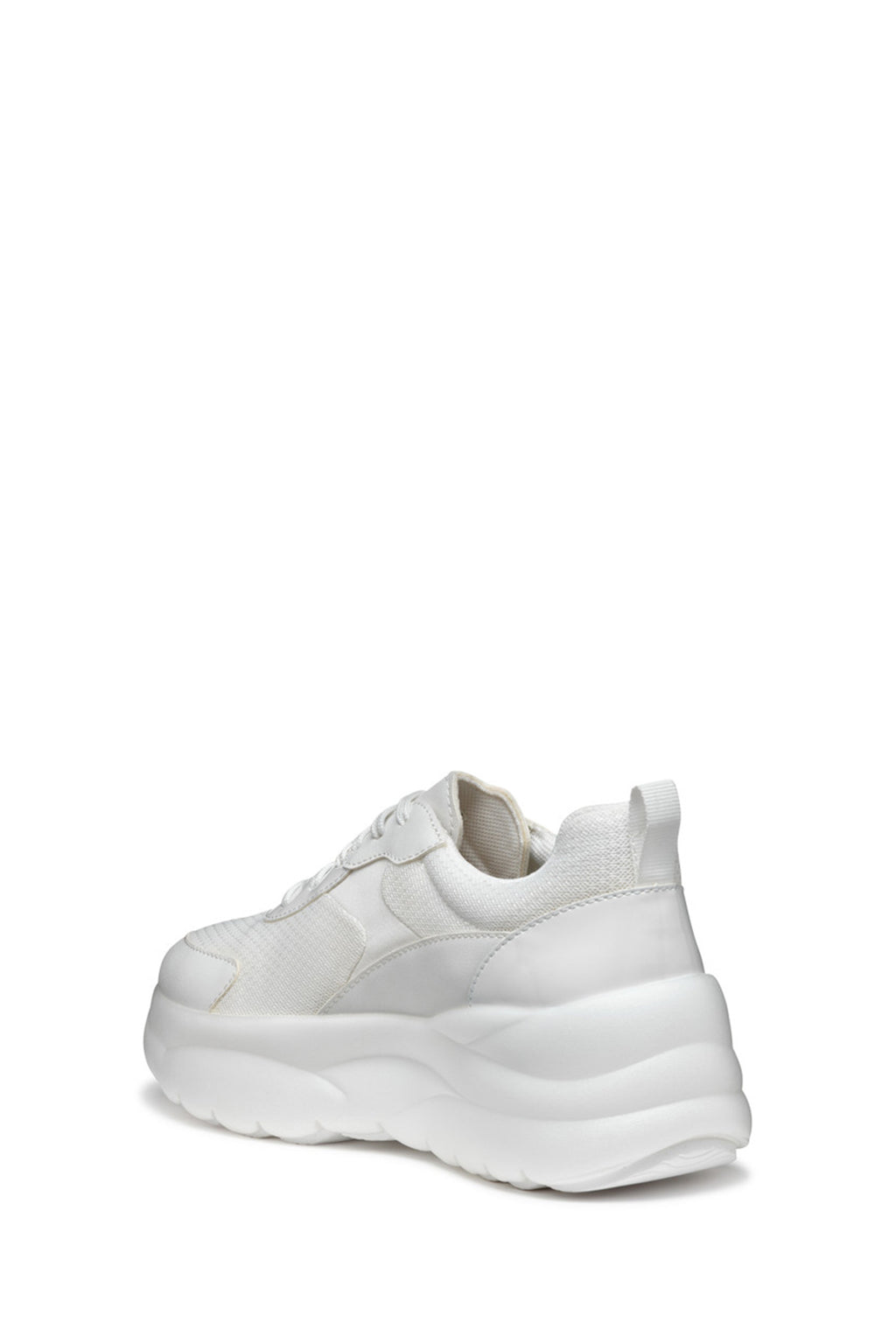 Geox Kadın Beyaz D Xtors D - Mesh + Geobuck Bağcıklı Kalın Tabanlı Sneaker