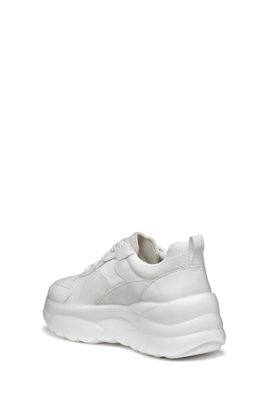Geox Kadın Beyaz D Xtors D - Mesh + Geobuck Bağcıklı Kalın Tabanlı Sneaker