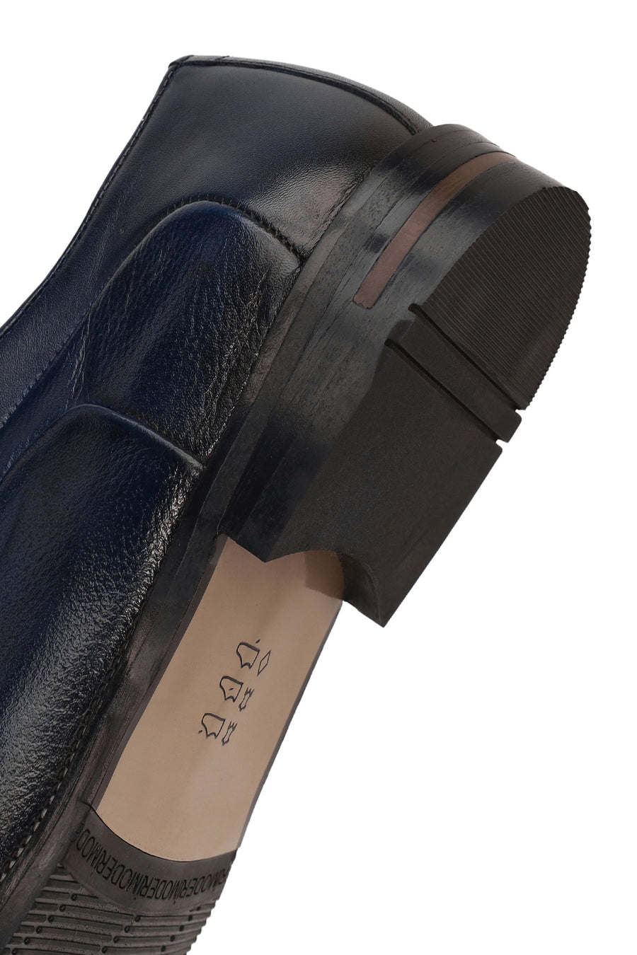 Male Navy Lace-up Leather Casual Shoes