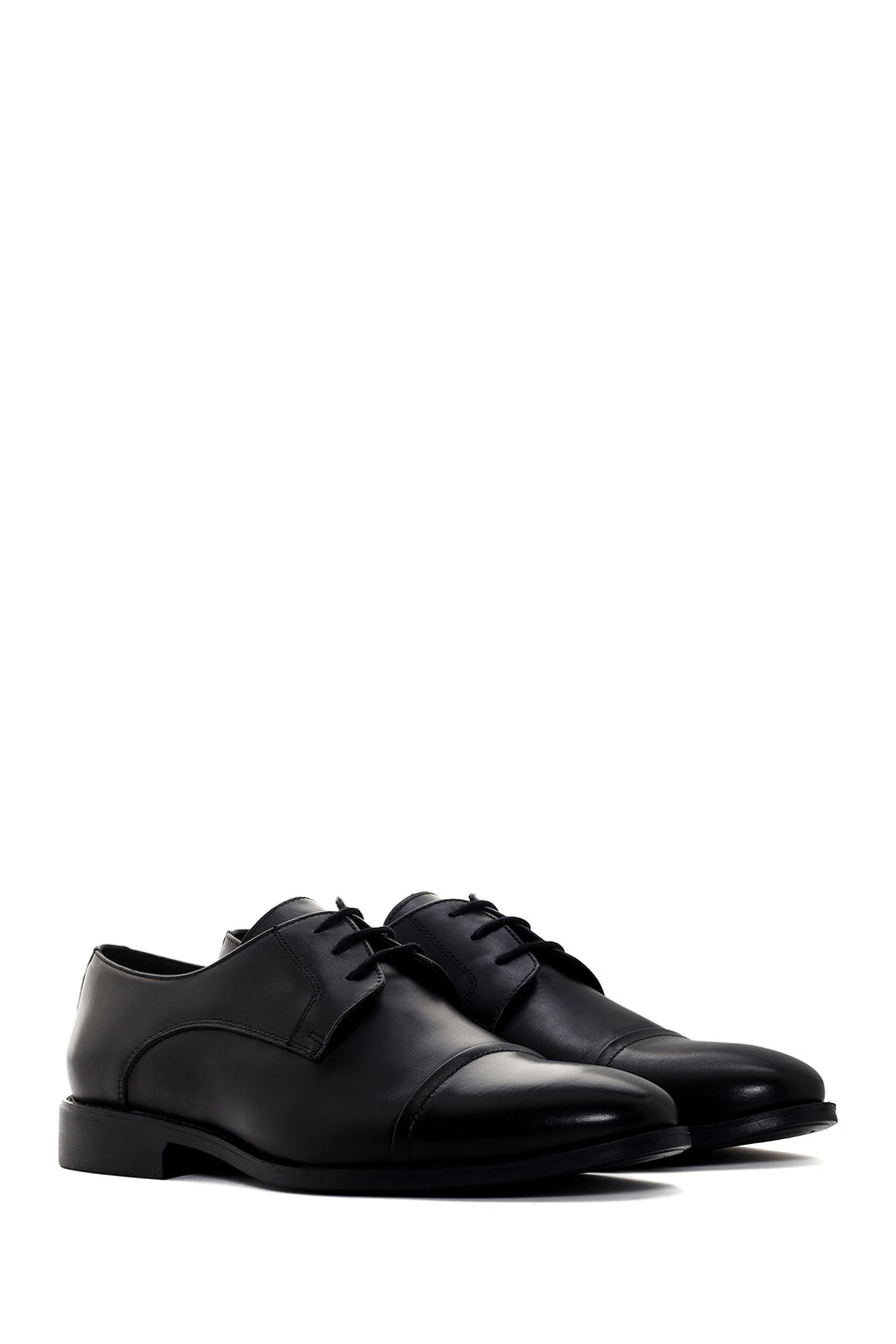 
Men's Black Lace-Up Leather Classic Shoes
