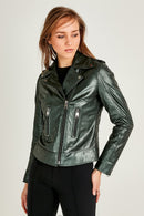 Sasha Women's Leather Jacket | Derimod