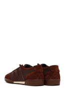 Woman Brown Lace-Up Leather Sneaker | Derimod