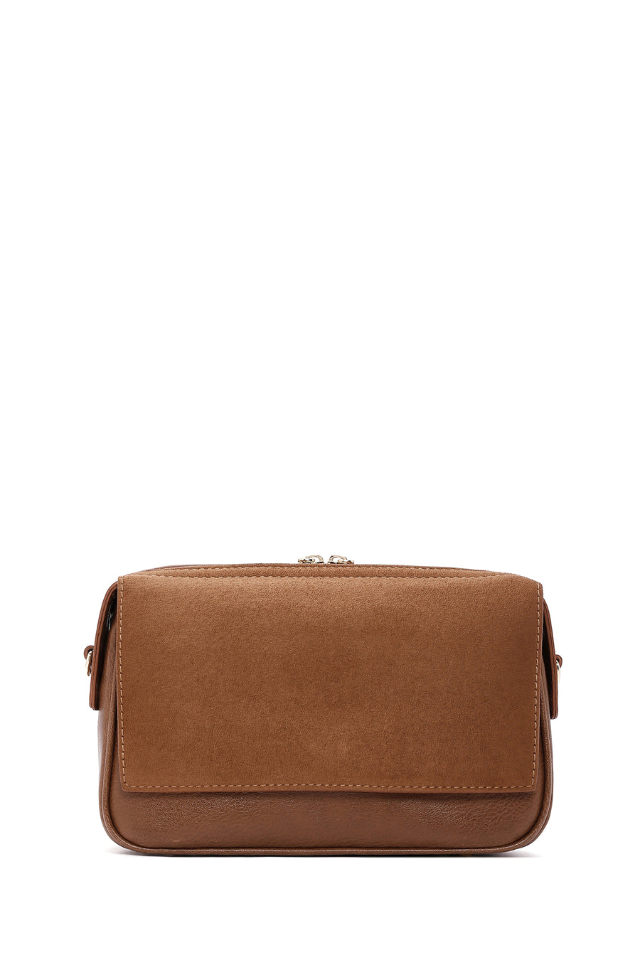 Women's Tan Long Strap Crossbody Bag