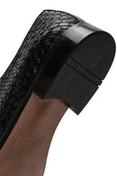 Men's Black Braided Leather Classic Shoes | Derimod