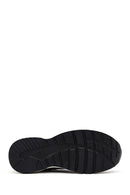Woman Black Lace-Up Zipper Detailed Wedge Heels Leather Sneakers | Derimod