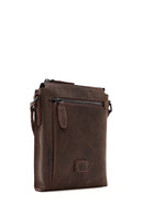 Men's Brown Leather Messenger Bag | Derimod