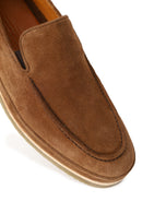 Erkek Taba Süet Deri Casual Loafer | Derimod