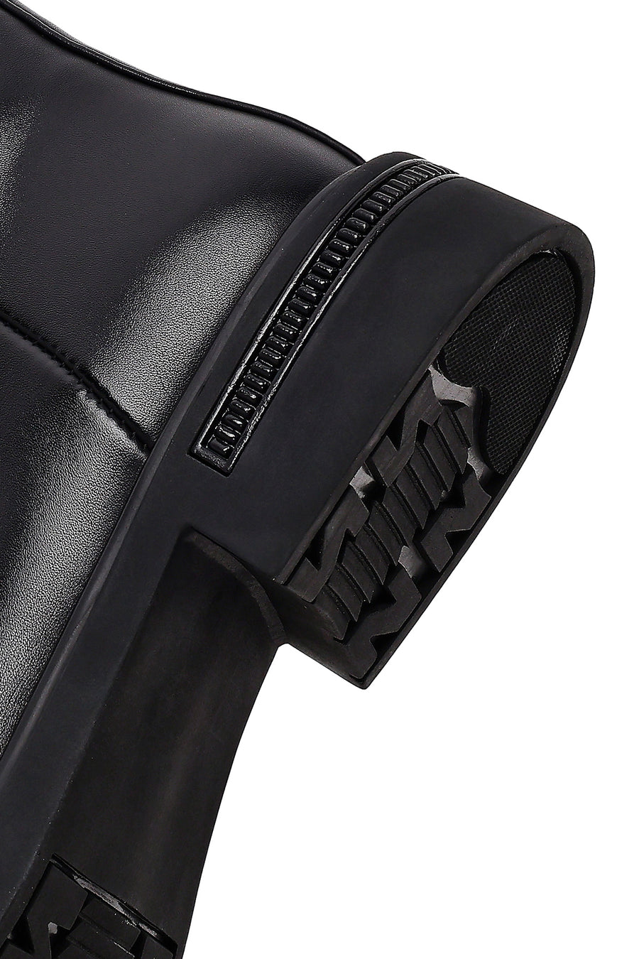Women's Black Zipper Boots