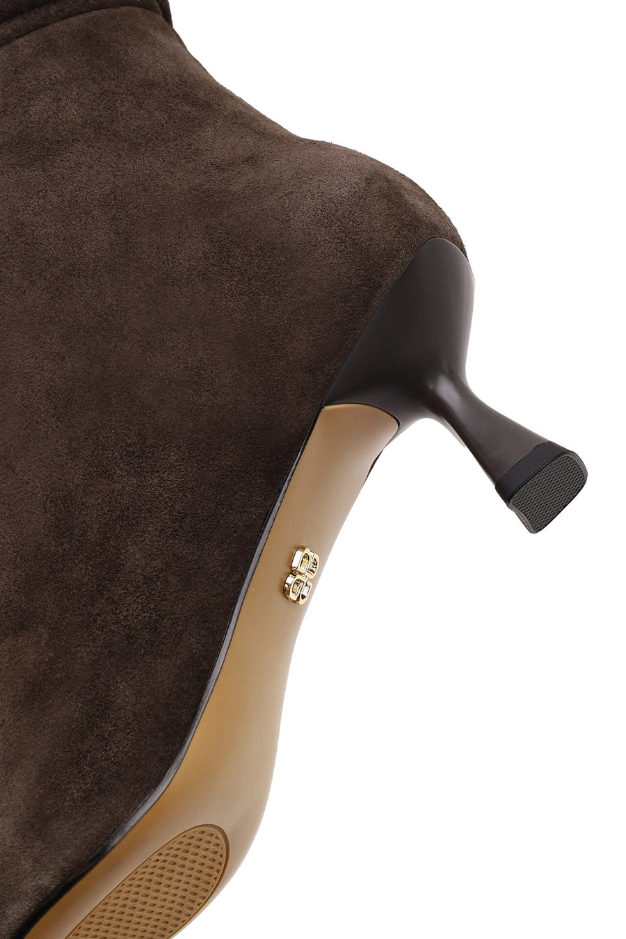 Woman Brown Heeled Suede Boots
