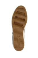 Geox Women's Gold Blomiee Lace-Up Leather Sneaker | Derimod