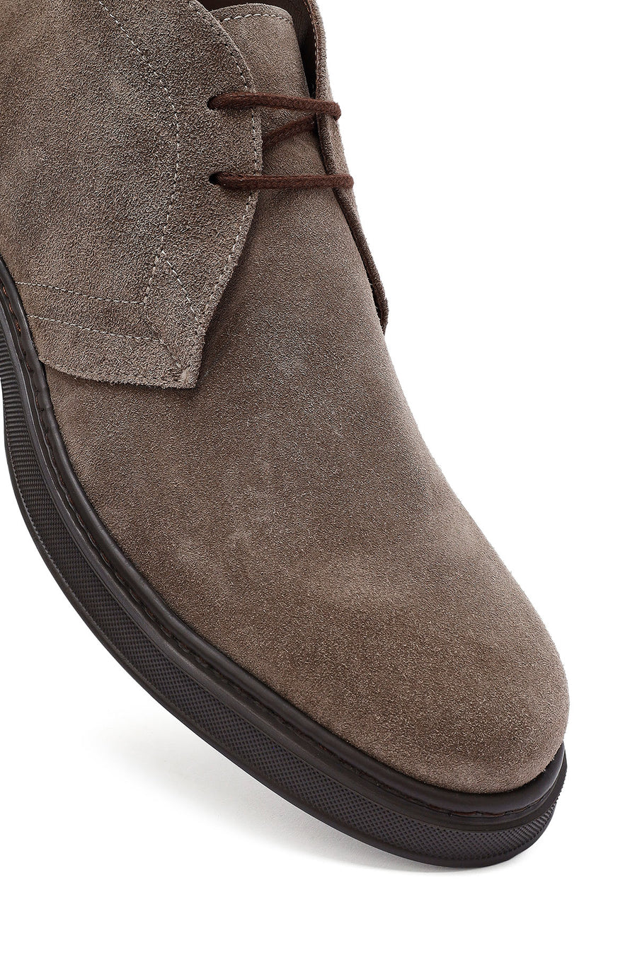 Male Mink Lace-up Suede Boots