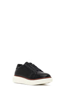 Men's Black Lace-Up Thick-Soled Sneaker | Derimod