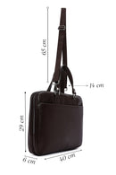 Men's Brown Long Strap Briefcase | Derimod
